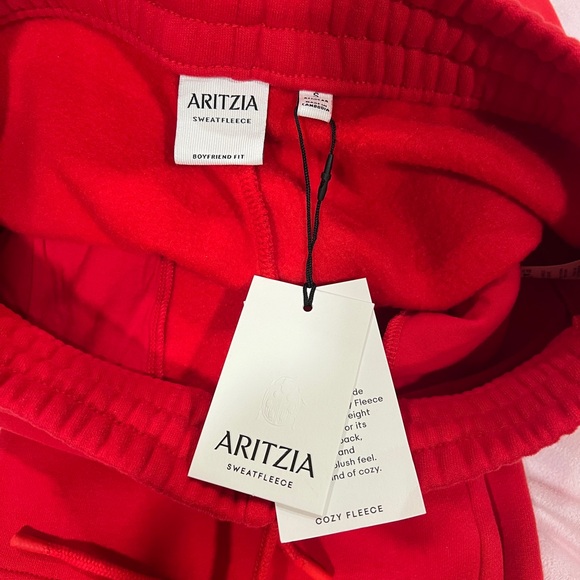 Aritzia Red Track Pants - Picture 10 of 12